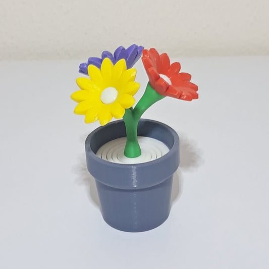 🌼3lü Mini Papatya (Büyük Yapraklı)